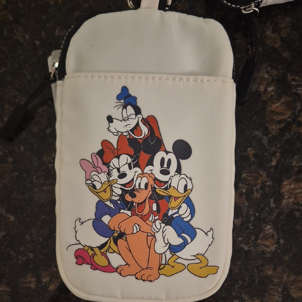 WDW/Disney White Crossbody Bag with Characters